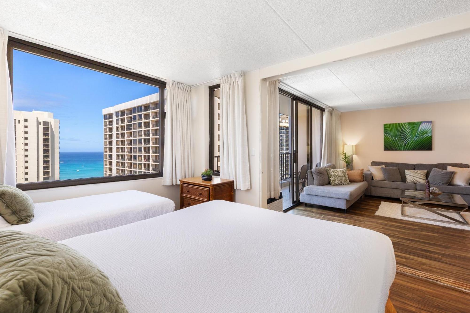 Beautifully Renovated 32Nd Floor Deluxe Ocean View Waikiki Condo Condo Honolulu Dış mekan fotoğraf