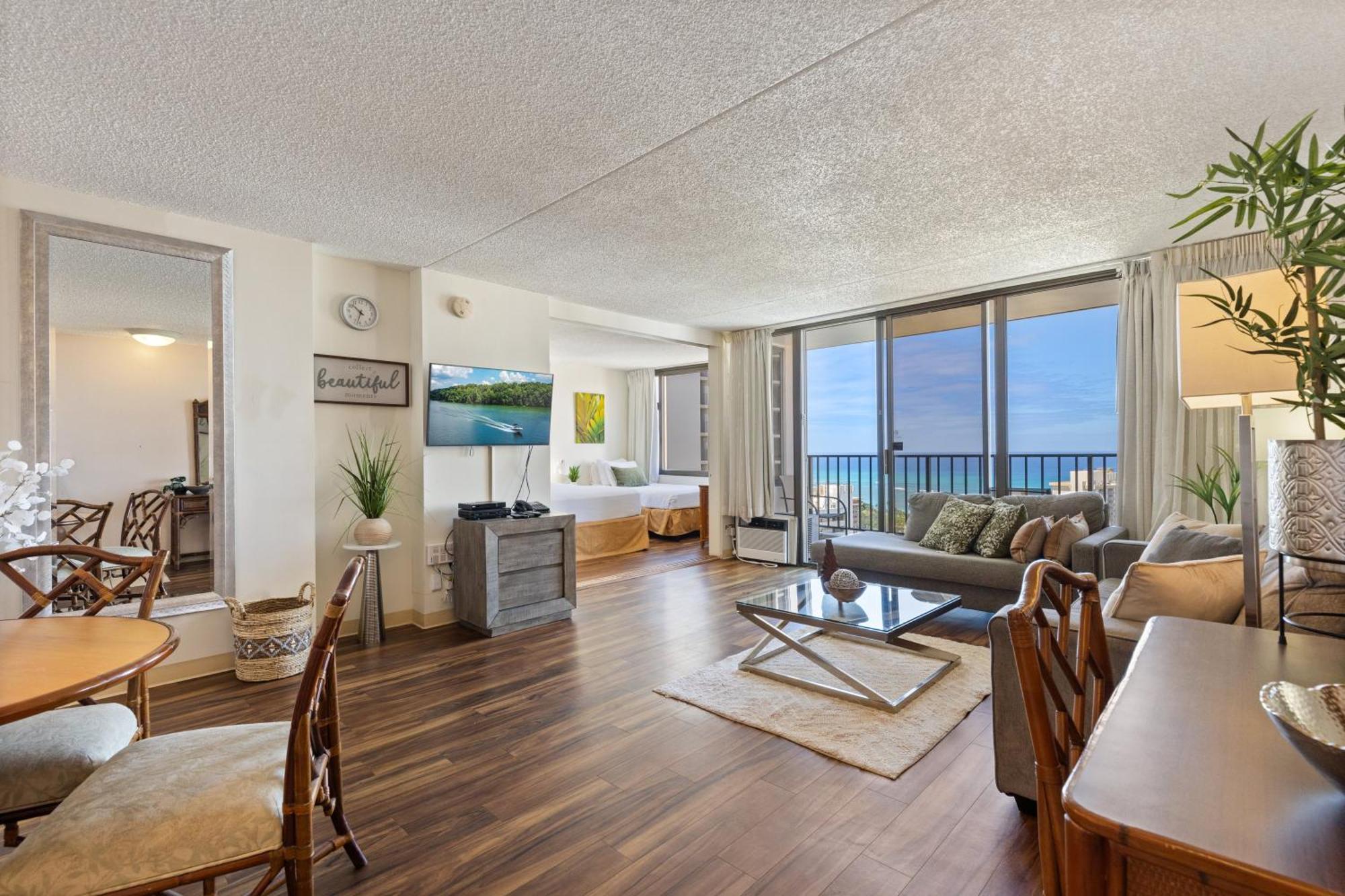 Beautifully Renovated 32Nd Floor Deluxe Ocean View Waikiki Condo Condo Honolulu Dış mekan fotoğraf